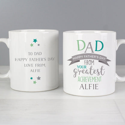 Personalised 'Dad's Greatest Achievement' Mug Gifts Finder ScentiMelti Wax Melts