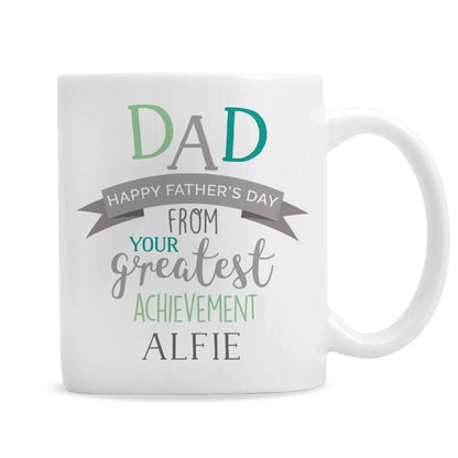 Personalised 'Dad's Greatest Achievement' Mug Gifts Finder ScentiMelti Wax Melts