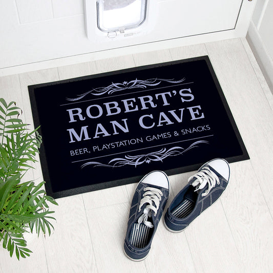 Personalised Dad's Man Cave Indoor Doormat - ScentiMelti Home Fragrance, Beauty & Gifts UK