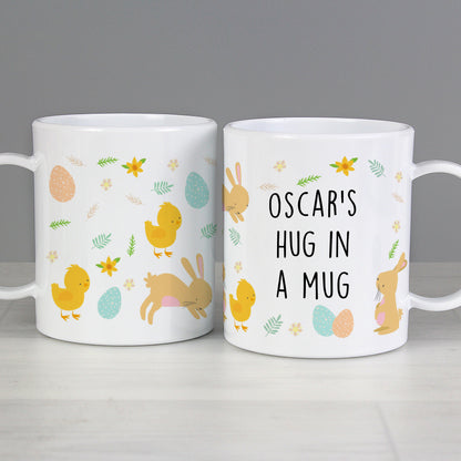 Personalised Easter Bunny & Chick Plastic Mug Gifts Finder ScentiMelti Wax Melts