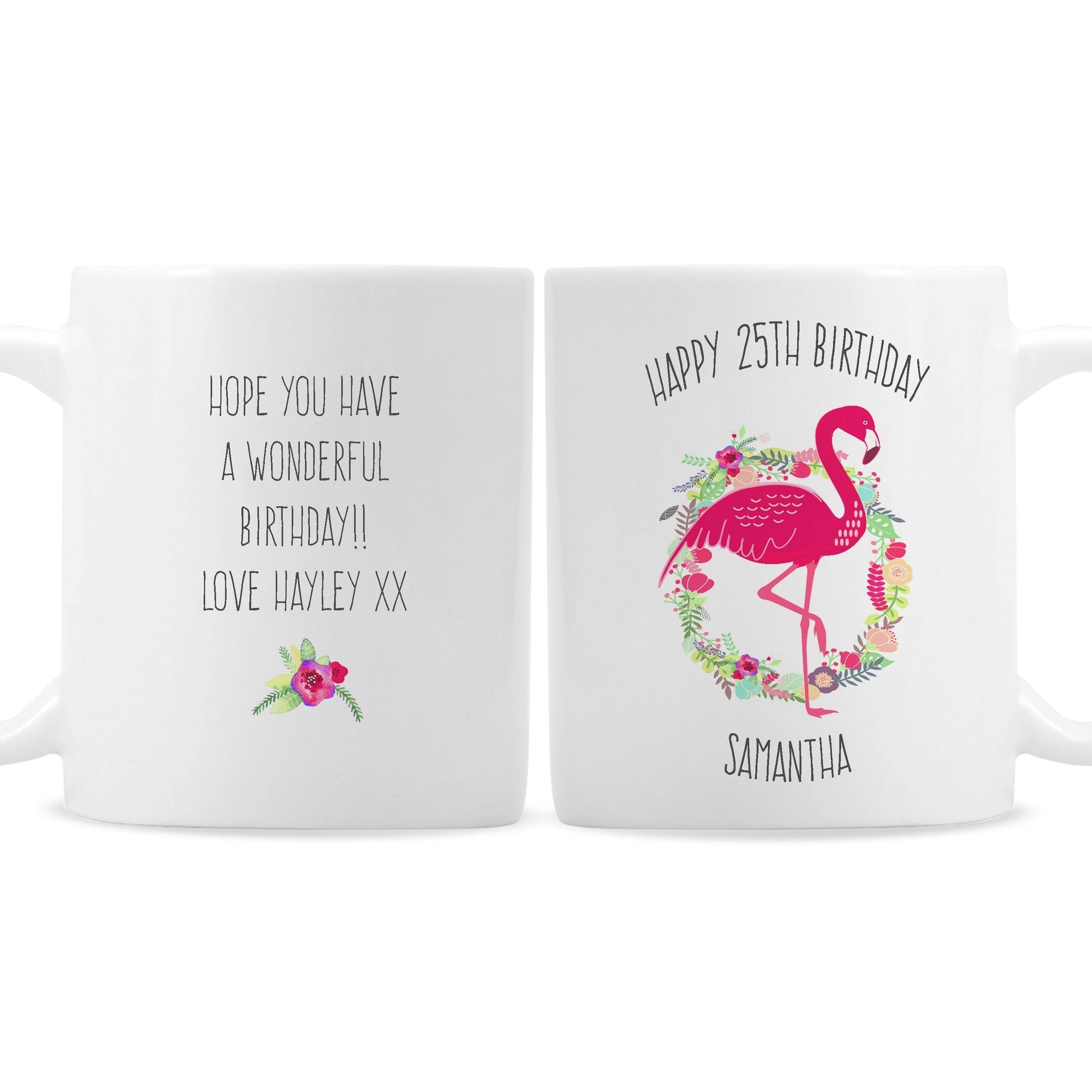 Personalised Flamingo Mug Gifts Finder ScentiMelti Wax Melts