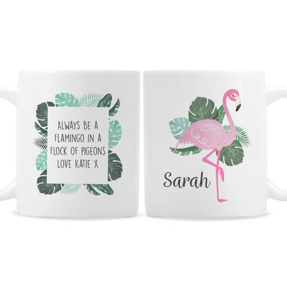 Personalised Flamingo Mug Gifts Finder ScentiMelti Wax Melts