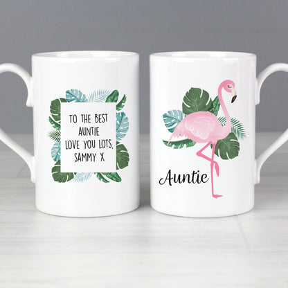 Personalised Flamingo Mug Gifts Finder ScentiMelti Wax Melts