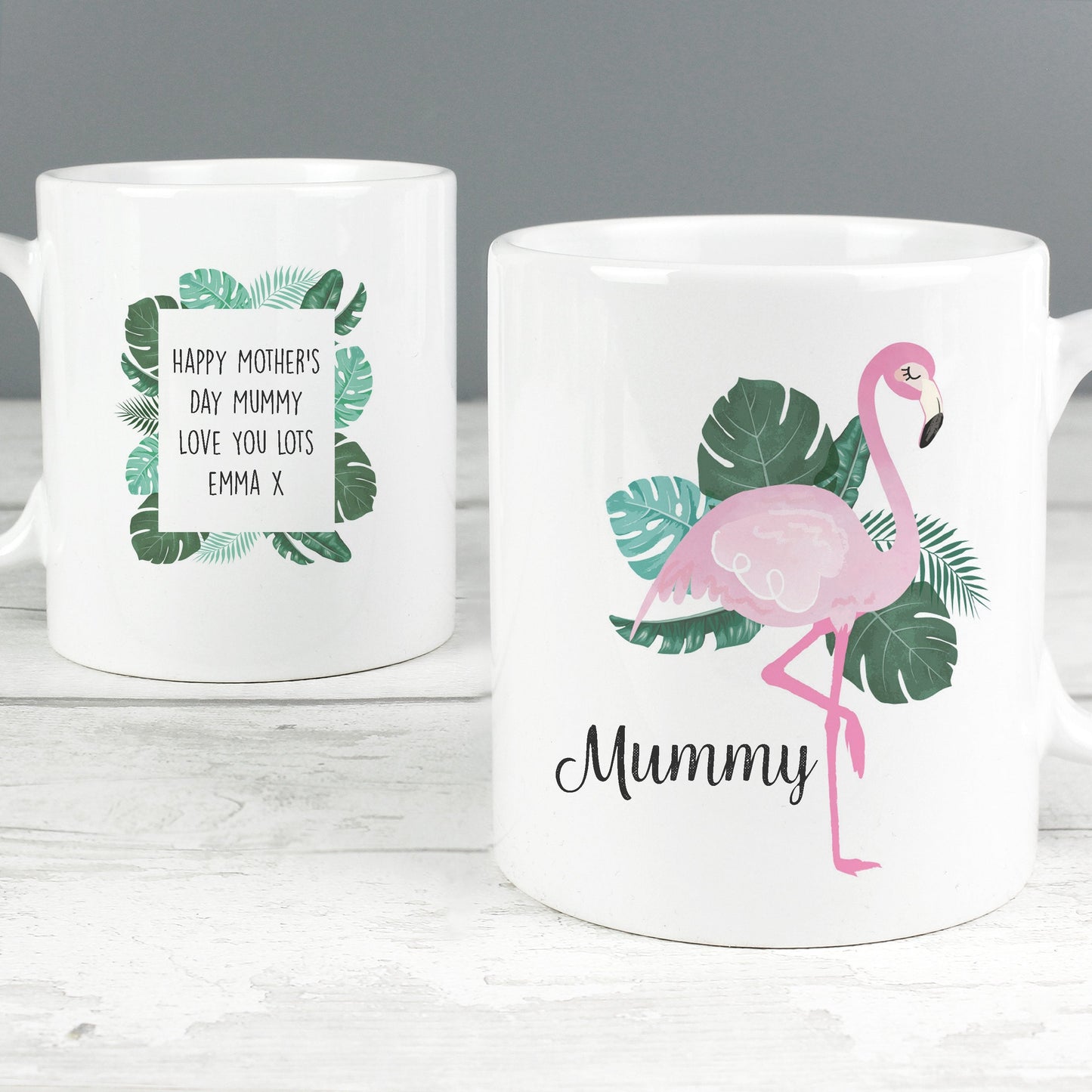 Personalised Flamingo Mug Gifts Finder ScentiMelti Wax Melts