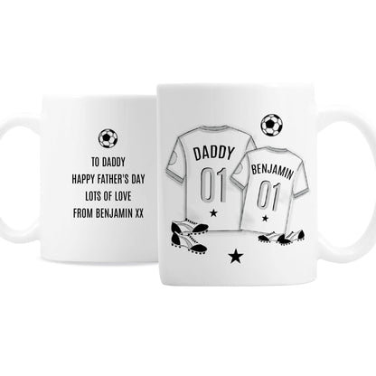 Personalised Football Mini Me Mug - ScentiMelti Home Fragrance, Beauty & Gifts UK