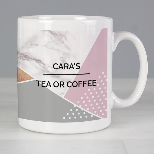 Personalised Geometric Mug Gifts Finder ScentiMelti Wax Melts