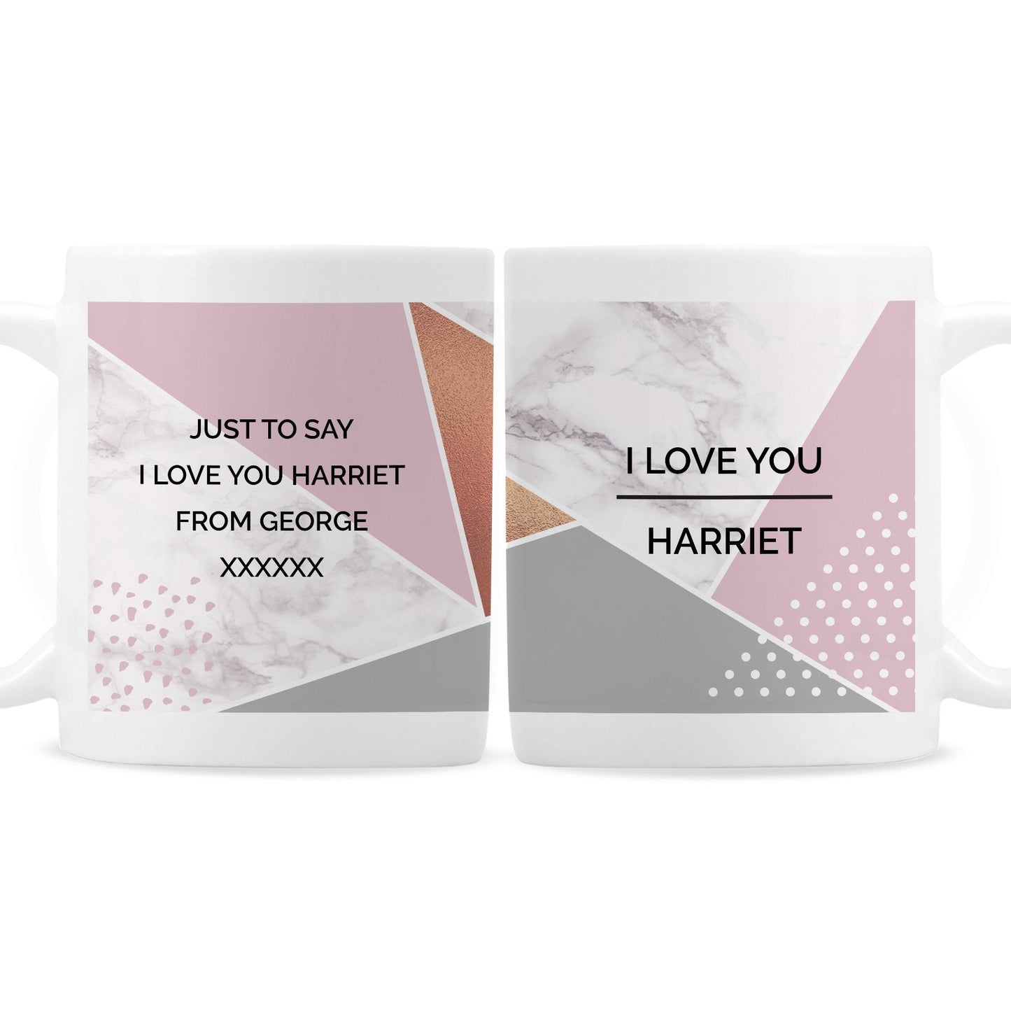 Personalised Geometric Mug Gifts Finder ScentiMelti Wax Melts