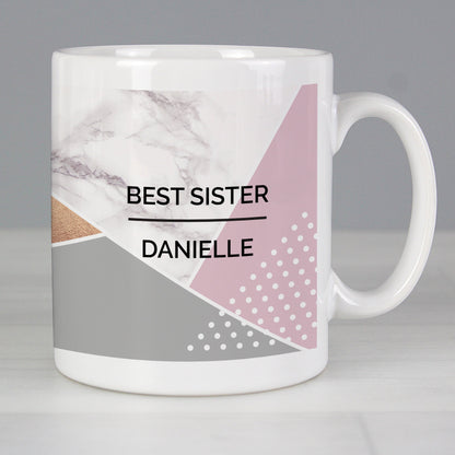 Personalised Geometric Mug Gifts Finder ScentiMelti Wax Melts