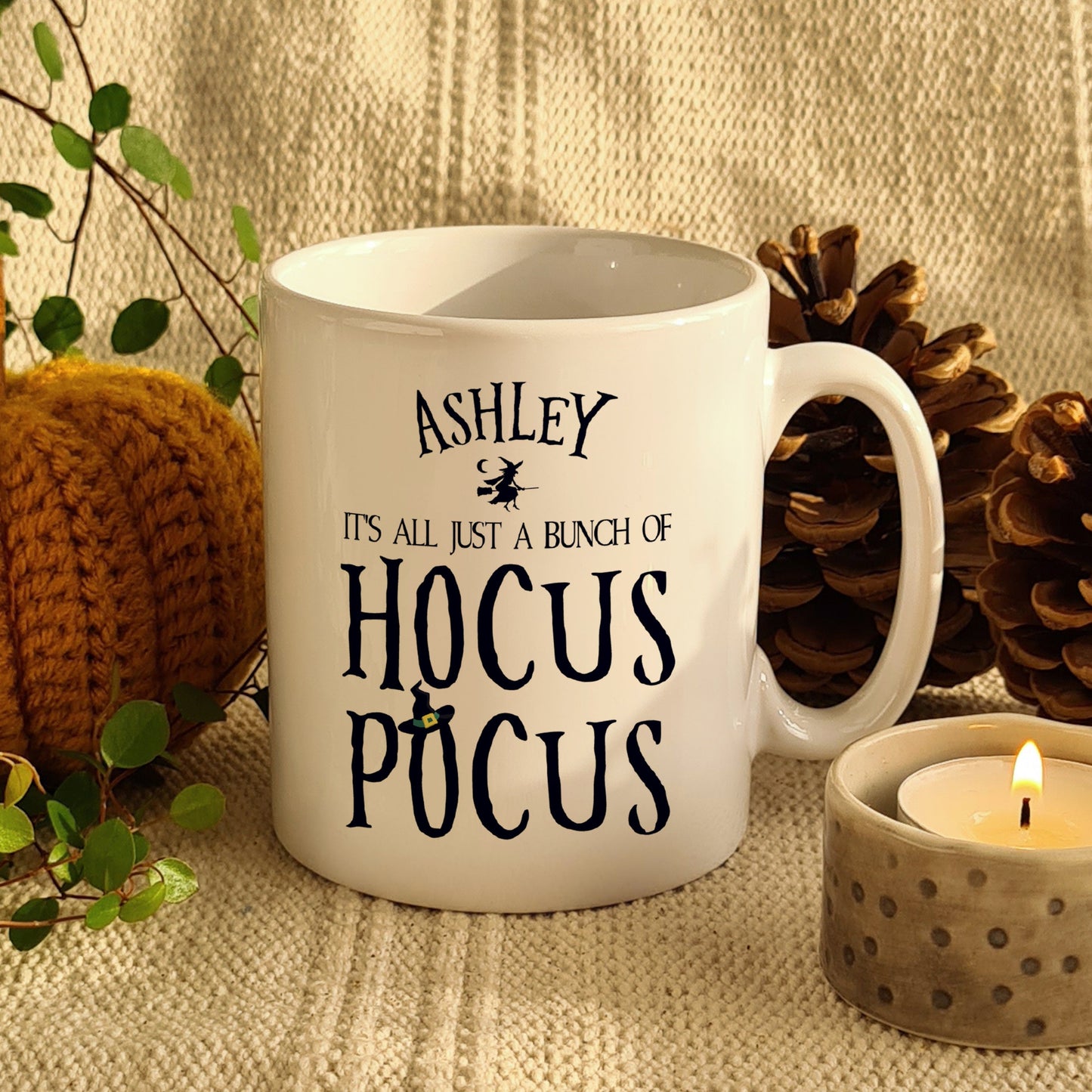 Personalised Halloween Hocus Pocus Mug Gifts Finder ScentiMelti Wax Melts