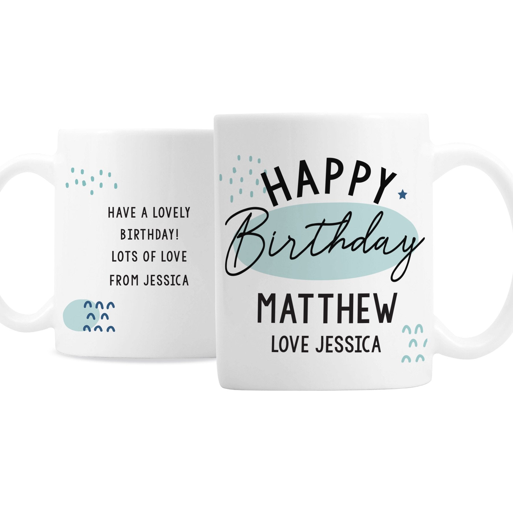 Personalised Happy Birthday Mug Gifts Finder ScentiMelti Wax Melts