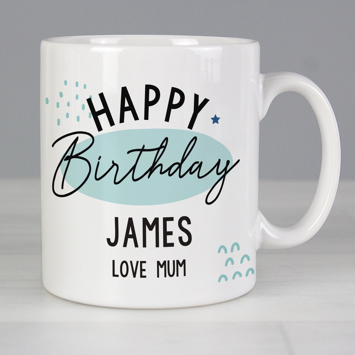 Personalised Happy Birthday Mug Gifts Finder ScentiMelti Wax Melts