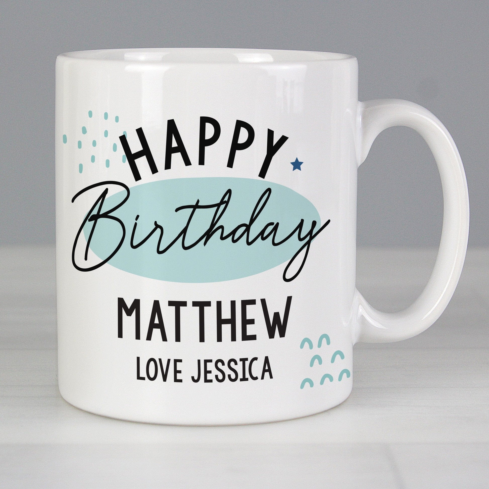 Personalised Happy Birthday Mug Gifts Finder ScentiMelti Wax Melts