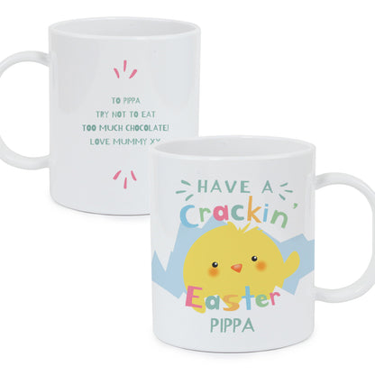 Personalised Have A Cracking Easter Plastic Mug Gifts Finder ScentiMelti Wax Melts