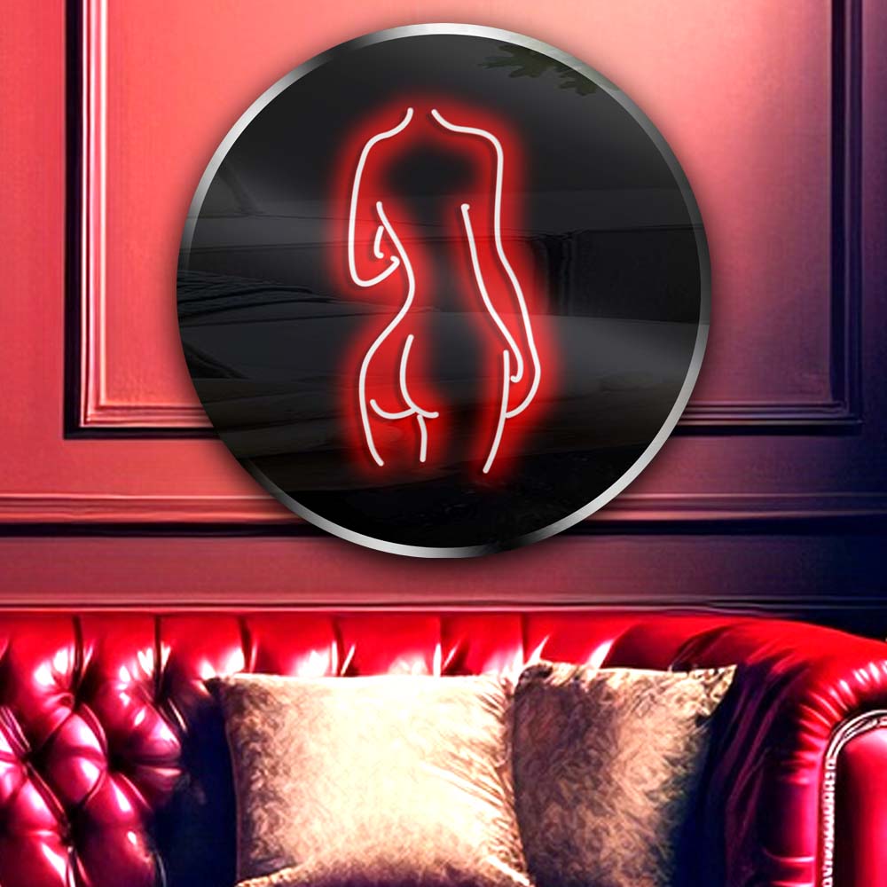 Personalised LED Neon Sign RED SILHOUETTE - ScentiMelti Home Fragrance, Beauty & Gifts UK