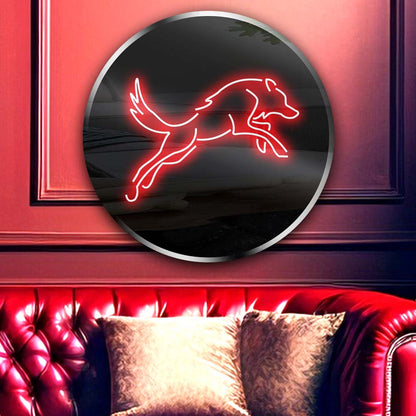 Personalised LED Neon Sign Red Wolf - ScentiMelti Home Fragrance, Beauty & Gifts UK