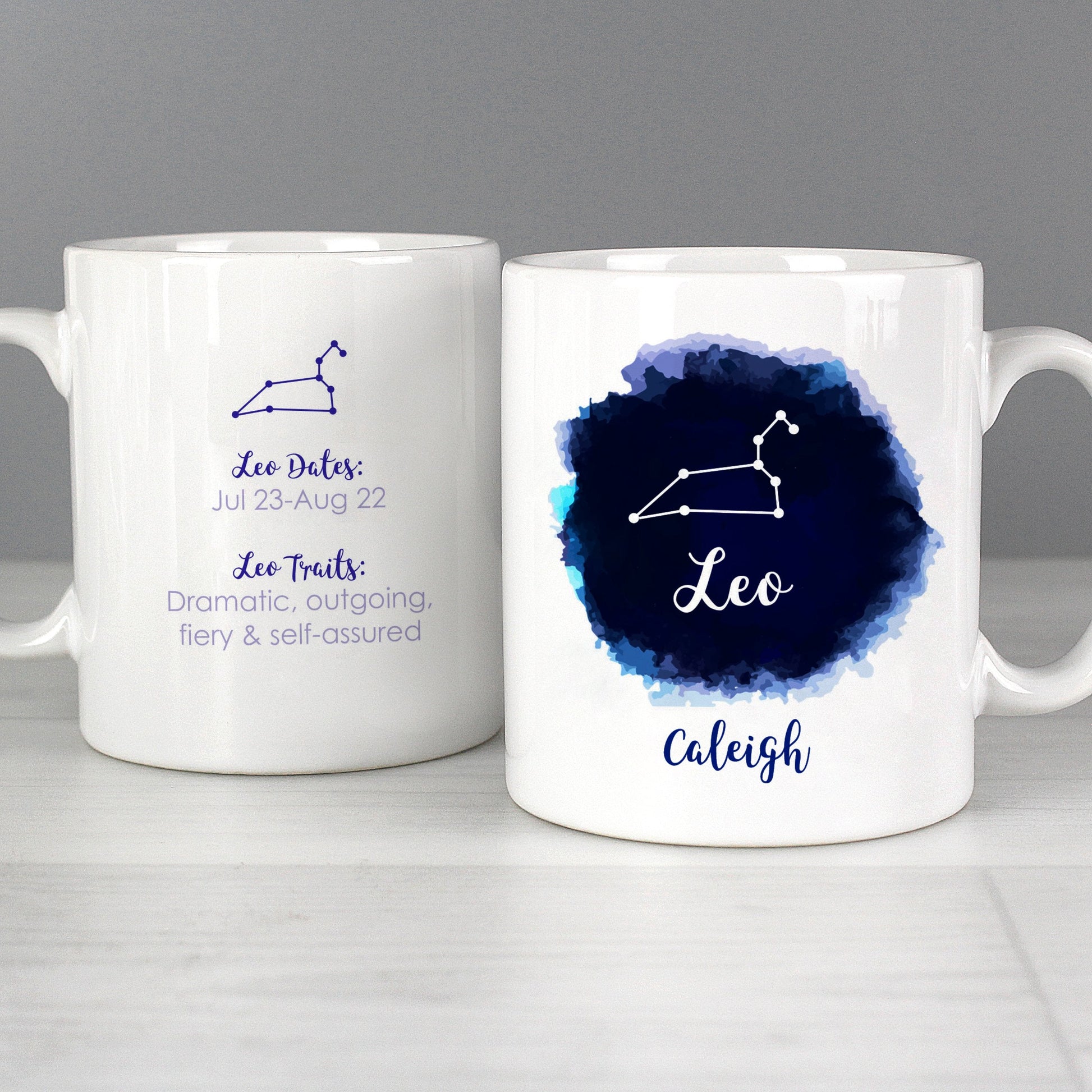 Personalised Leo Zodiac Star Sign Mug (July 23rd - August 22nd) Gifts Finder ScentiMelti Wax Melts