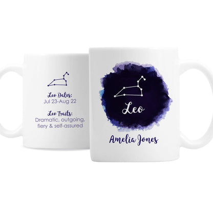 Personalised Leo Zodiac Star Sign Mug (July 23rd - August 22nd) Gifts Finder ScentiMelti Wax Melts