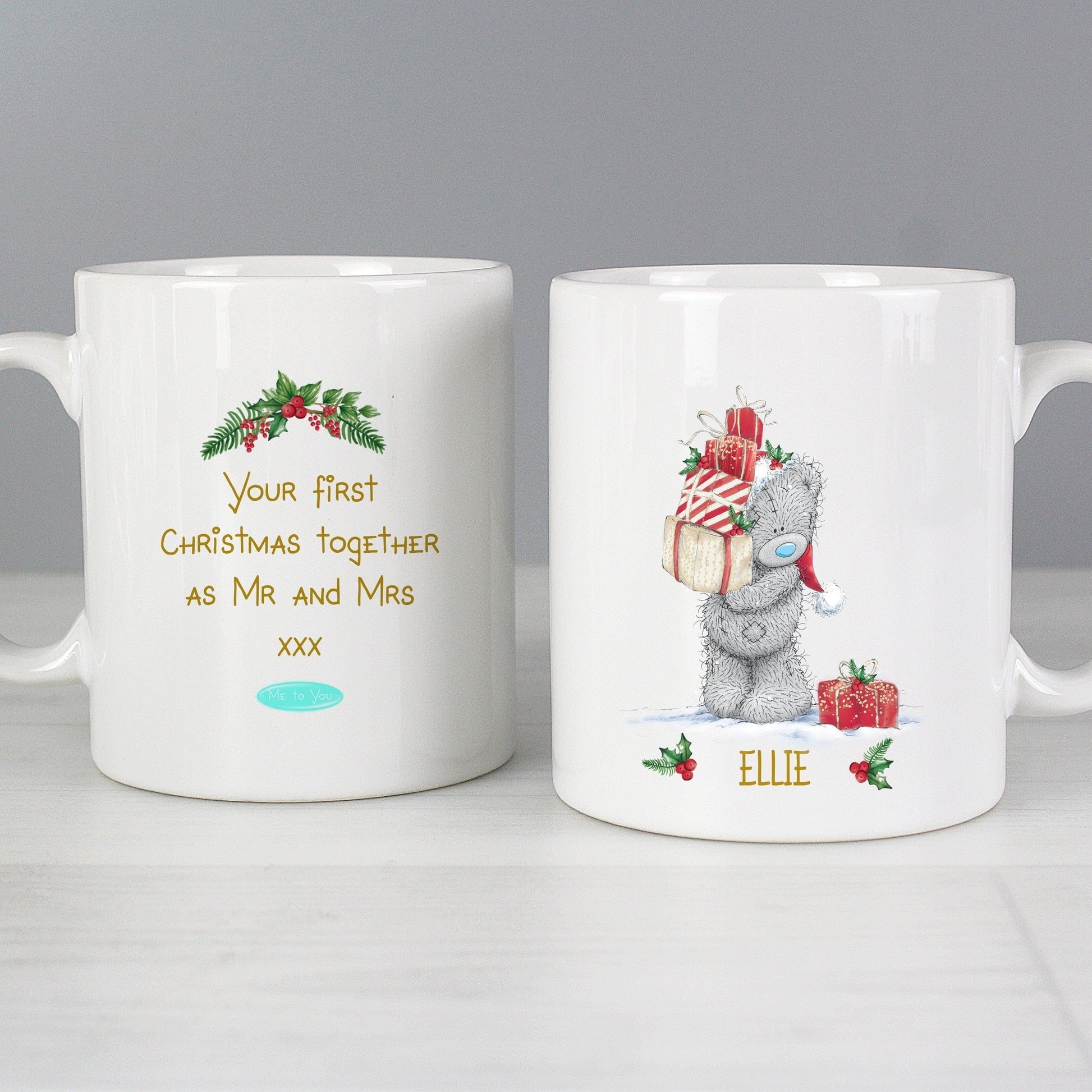 Personalised Me to You Christmas Couple's Mug Set Gifts Finder ScentiMelti Wax Melts