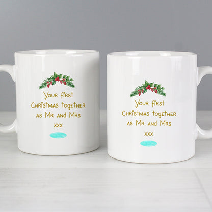 Personalised Me to You Christmas Couple's Mug Set Gifts Finder ScentiMelti Wax Melts