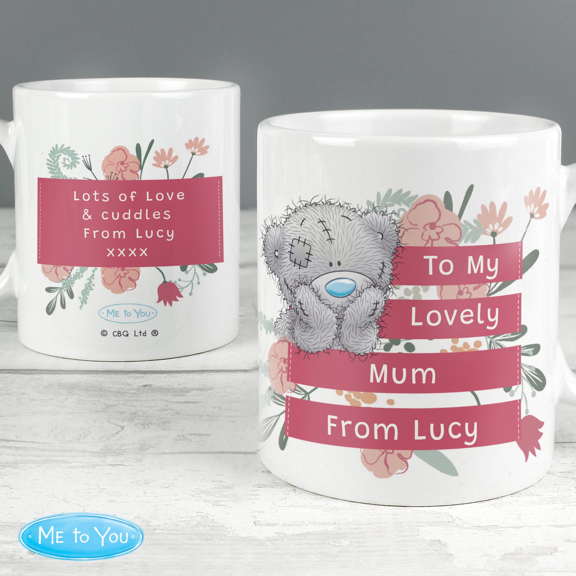 Personalised Me To You Floral Mug Gifts Finder ScentiMelti Wax Melts