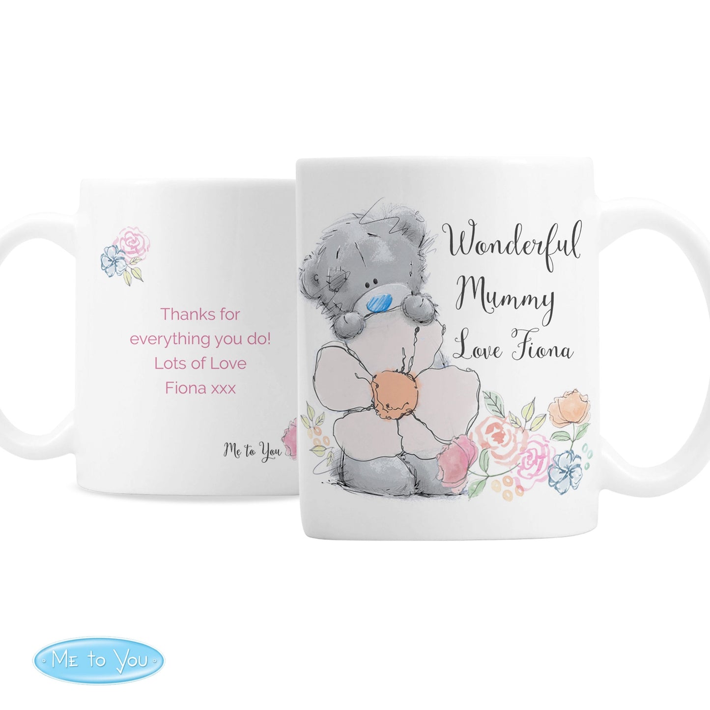 Personalised Me To You Floral Mug Gifts Finder ScentiMelti Wax Melts