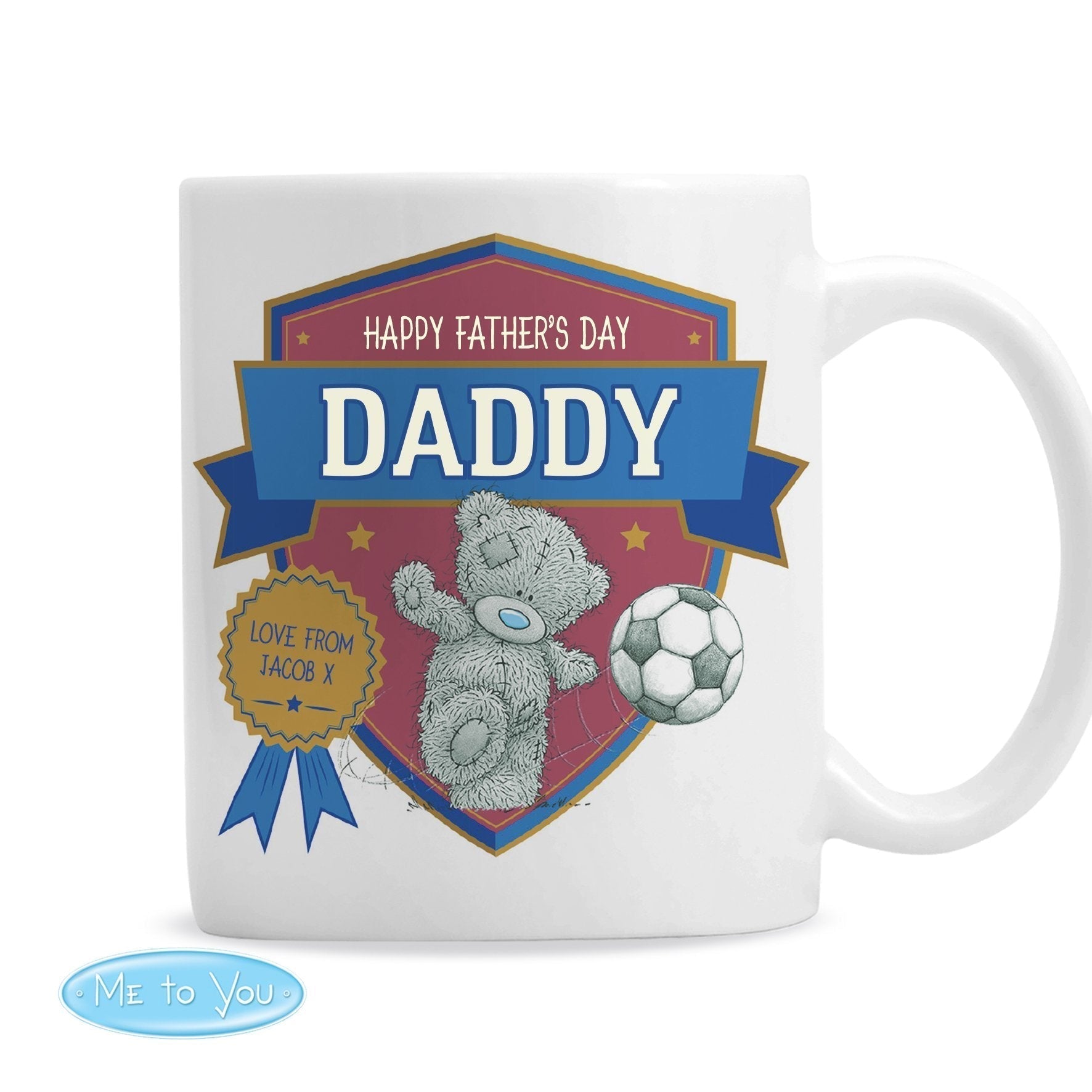 Personalised Me to You Football Mug - ScentiMelti Home Fragrance, Beauty & Gifts UK