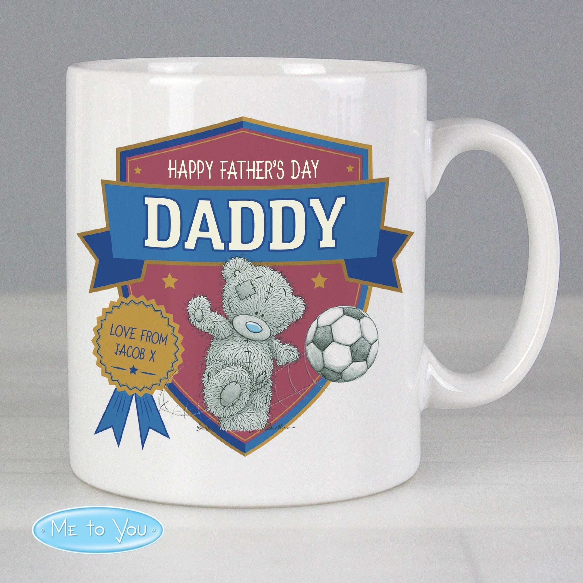 Personalised Me to You Football Mug - ScentiMelti Home Fragrance, Beauty & Gifts UK