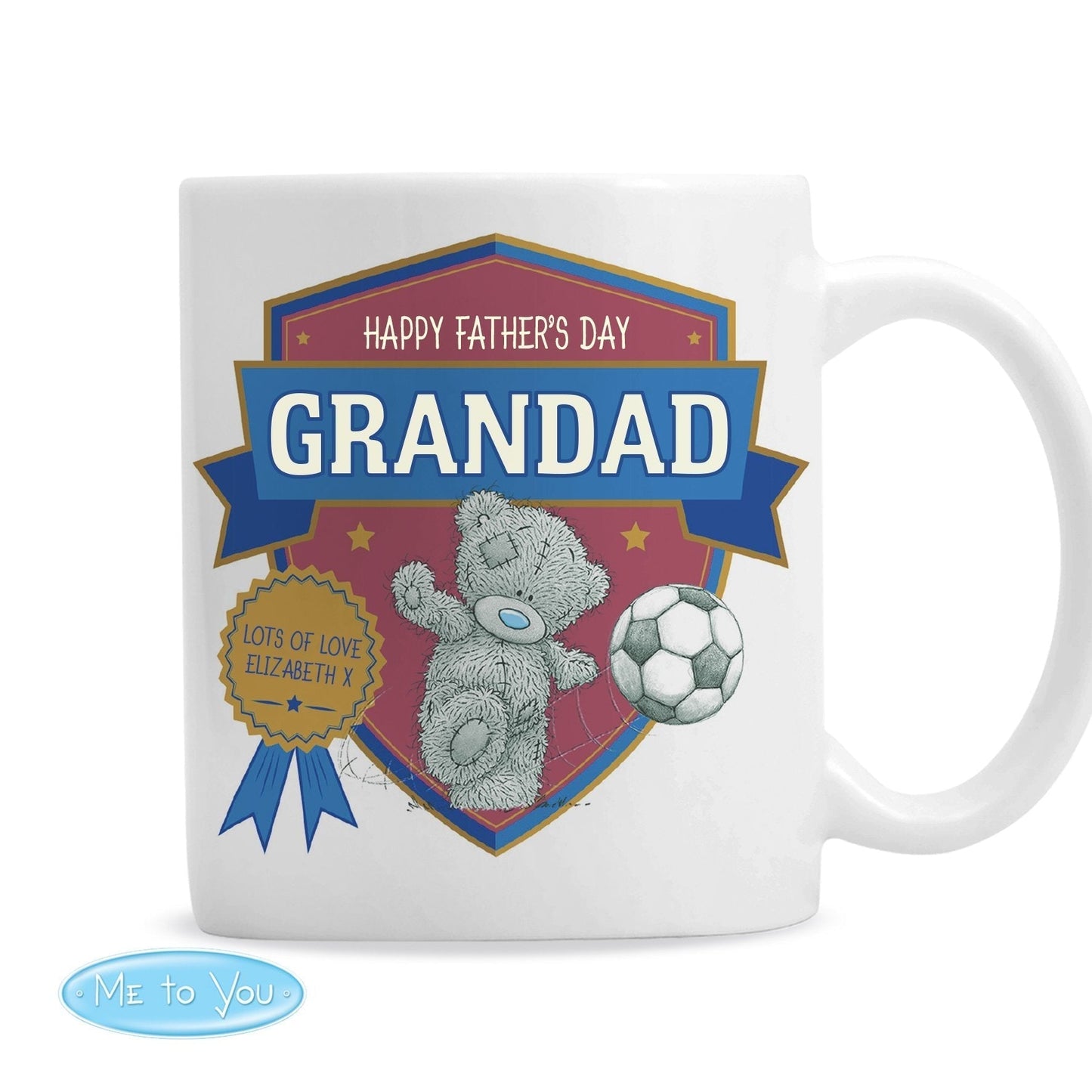 Personalised Me to You Football Mug - ScentiMelti Home Fragrance, Beauty & Gifts UK