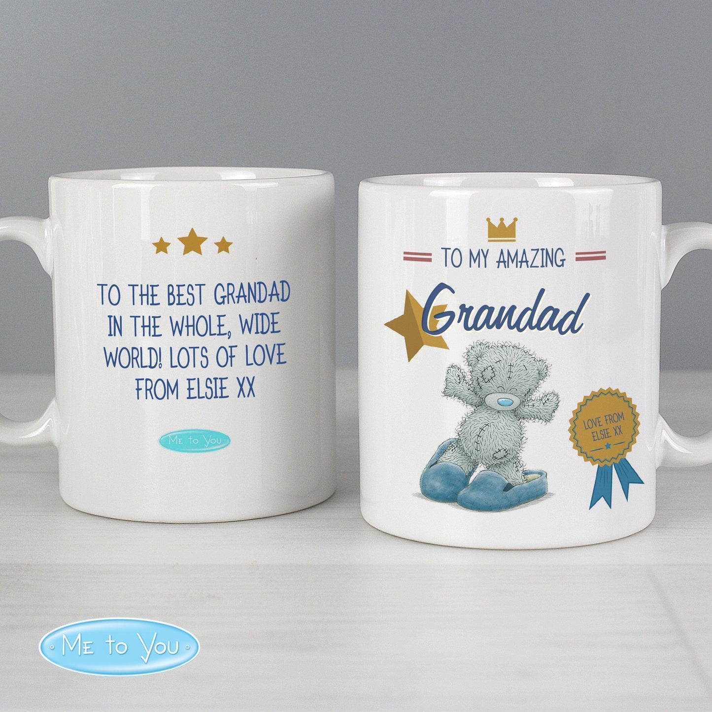 Personalised Me to You Slippers Mug Gifts Finder ScentiMelti Wax Melts