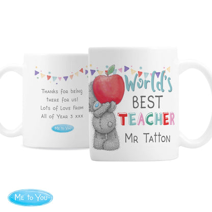 Personalised Me to You World's Best Teacher Mug Gifts Finder ScentiMelti Wax Melts