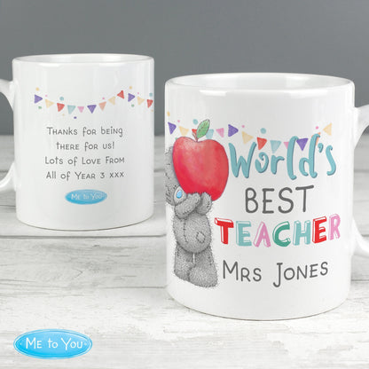 Personalised Me to You World's Best Teacher Mug Gifts Finder ScentiMelti Wax Melts