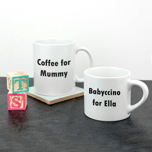 Personalised Mummy & Me Tea Time Mugs Gifts Finder ScentiMelti Wax Melts