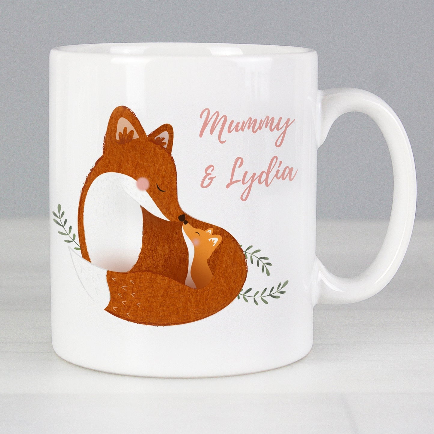 Personalised Mummy and Me Fox Mug Gifts Finder ScentiMelti Wax Melts