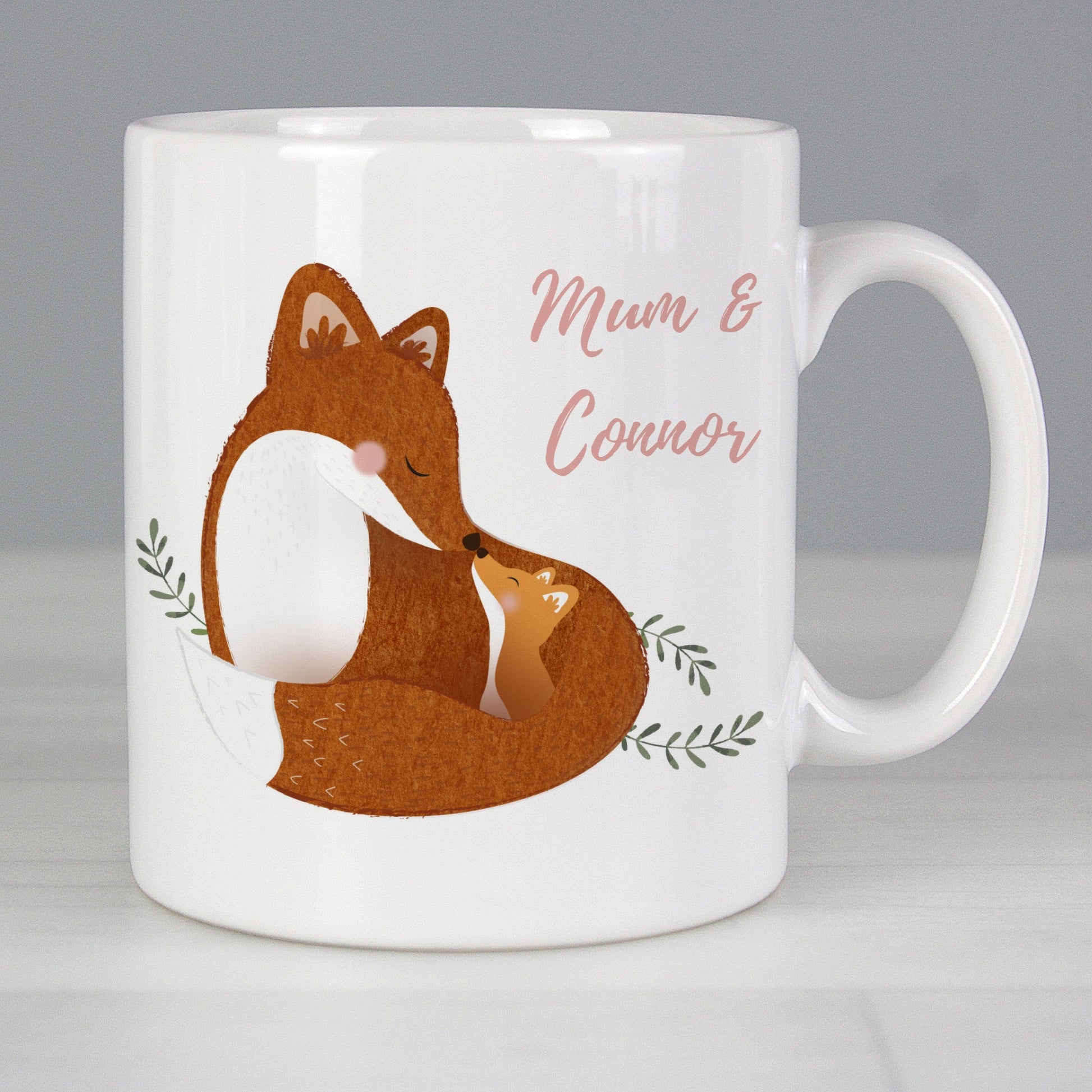 Personalised Mummy and Me Fox Mug Gifts Finder ScentiMelti Wax Melts