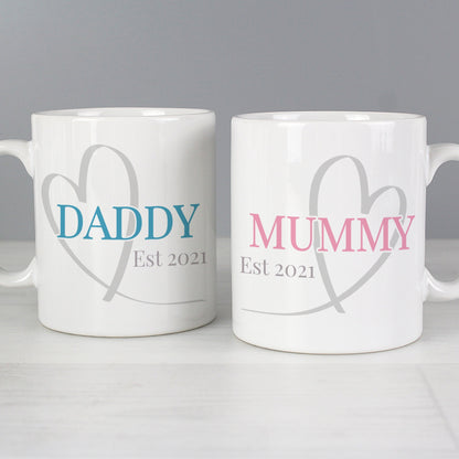 Personalised Mummy & Daddy Mug Set Gifts Finder ScentiMelti Wax Melts