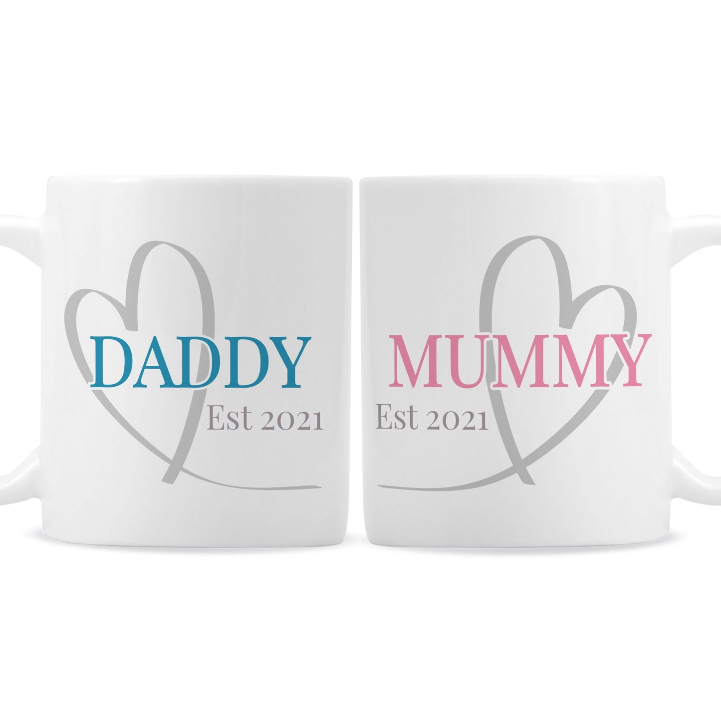 Personalised Mummy & Daddy Mug Set Gifts Finder ScentiMelti Wax Melts