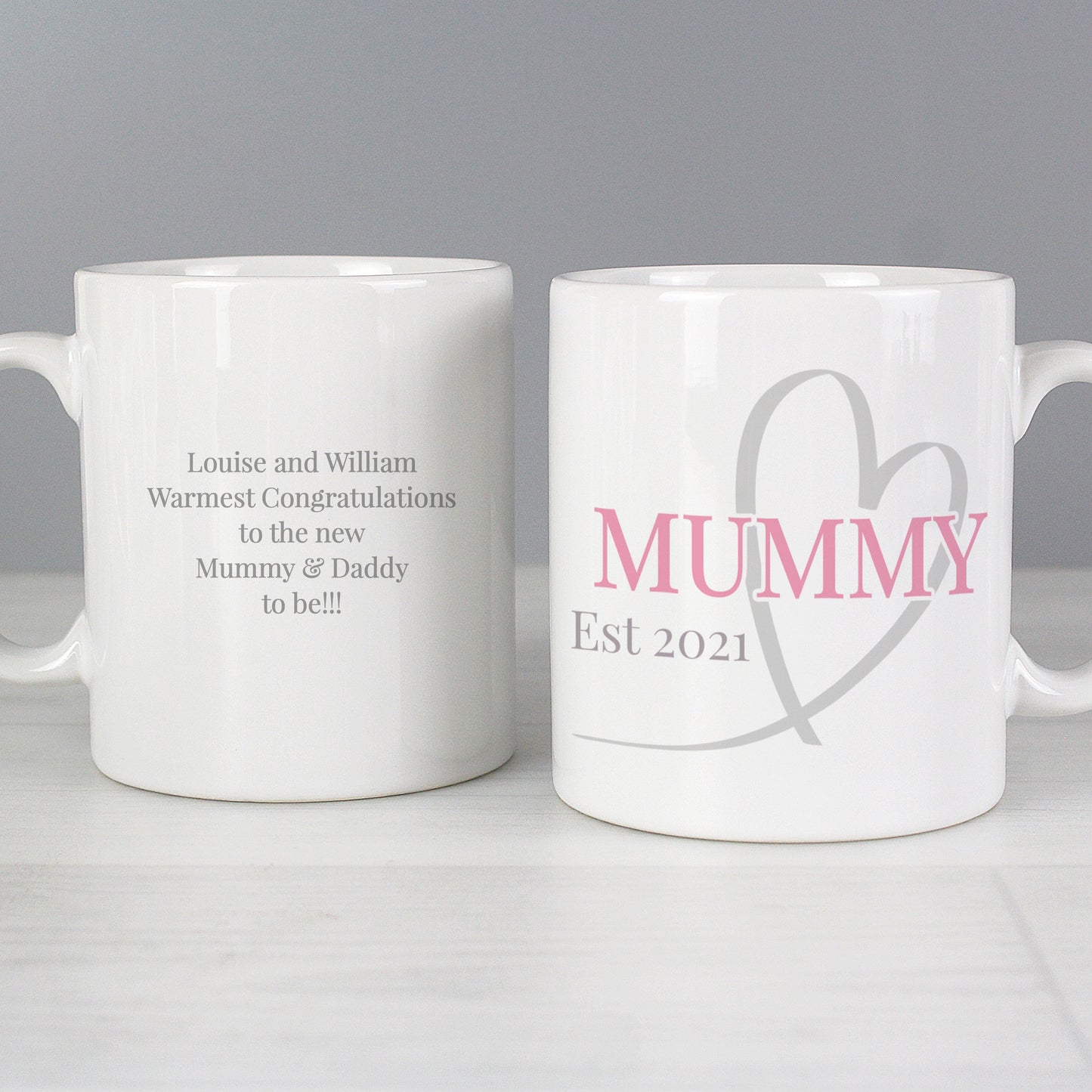 Personalised Mummy & Daddy Mug Set Gifts Finder ScentiMelti Wax Melts