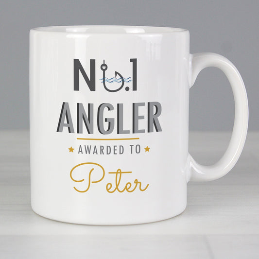 Personalised No.1 Angler Mug Gifts Finder ScentiMelti Wax Melts