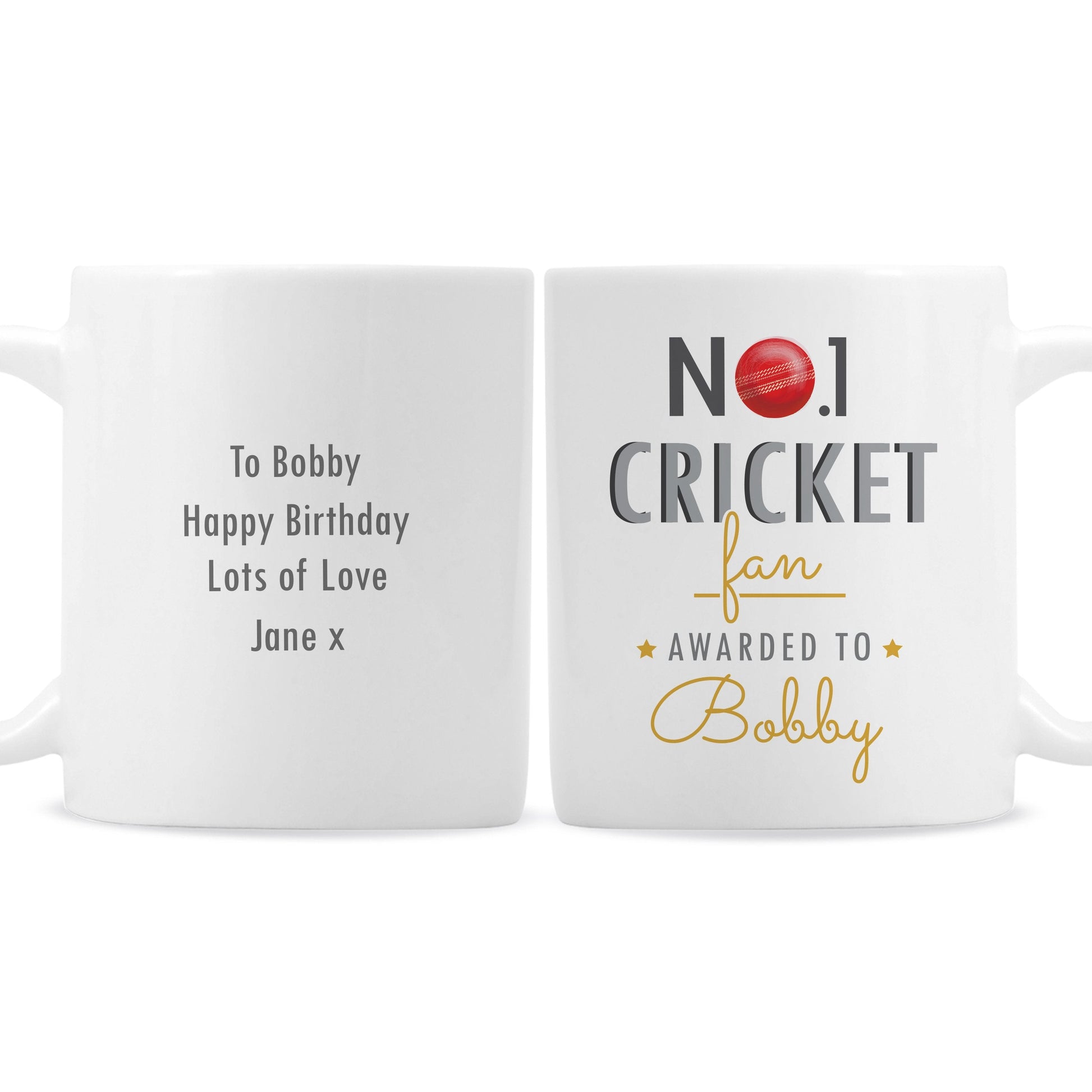 Personalised No.1 Cricket Fan Mug Gifts Finder ScentiMelti Wax Melts