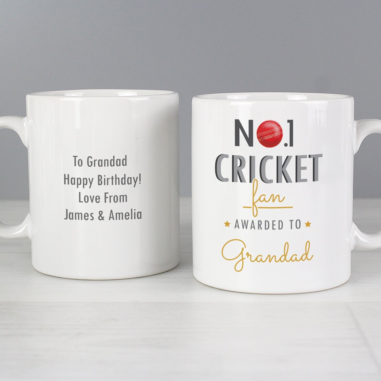 Personalised No.1 Cricket Fan Mug Gifts Finder ScentiMelti Wax Melts