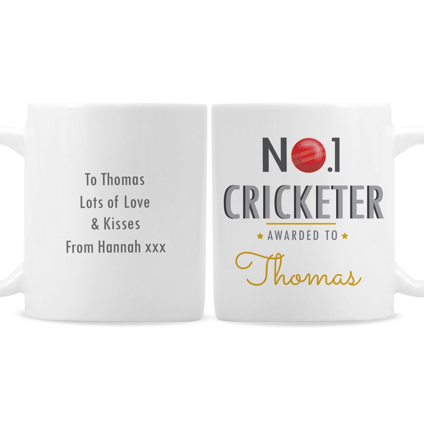 Personalised No.1 Cricketer Mug Gifts Finder ScentiMelti Wax Melts