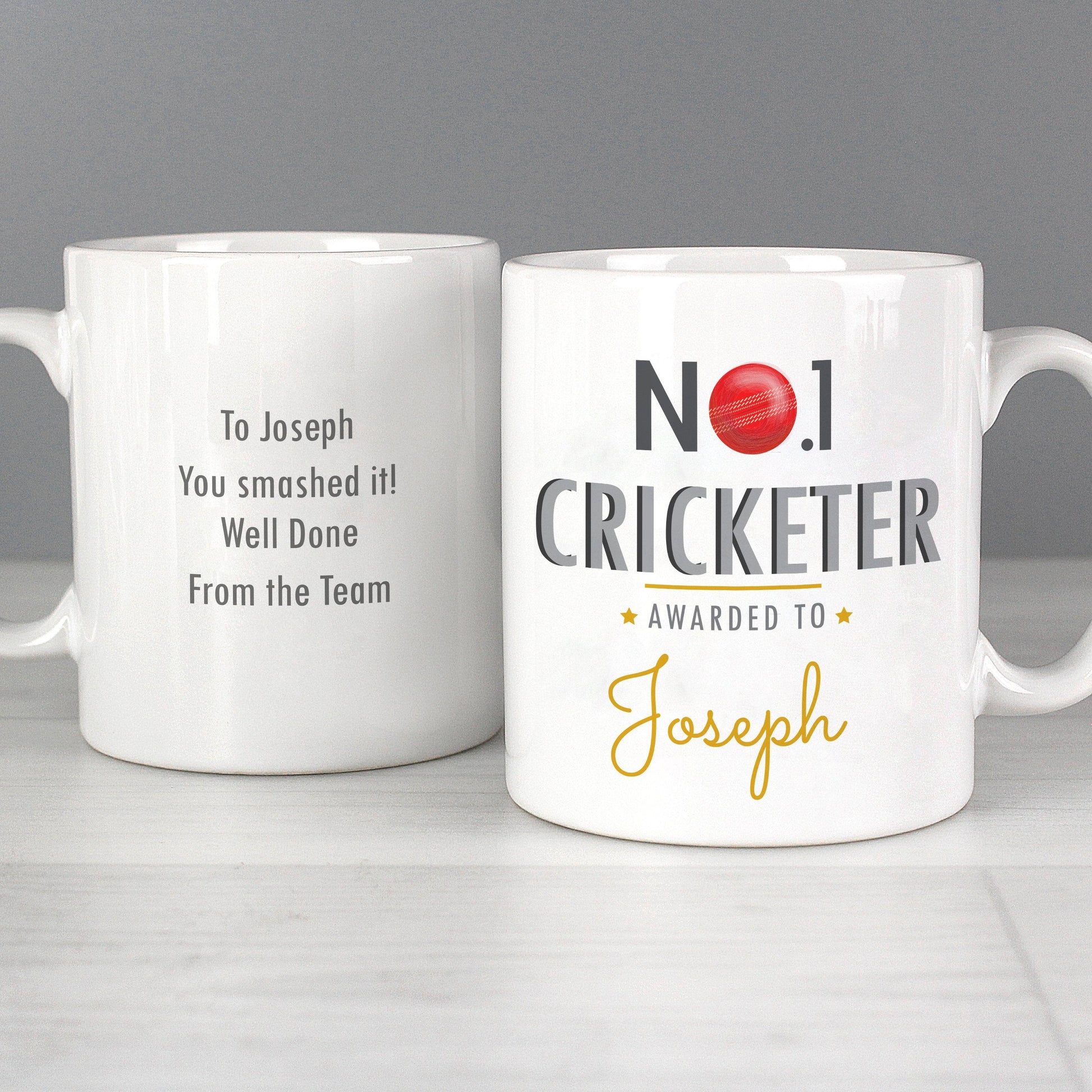 Personalised No.1 Cricketer Mug Gifts Finder ScentiMelti Wax Melts