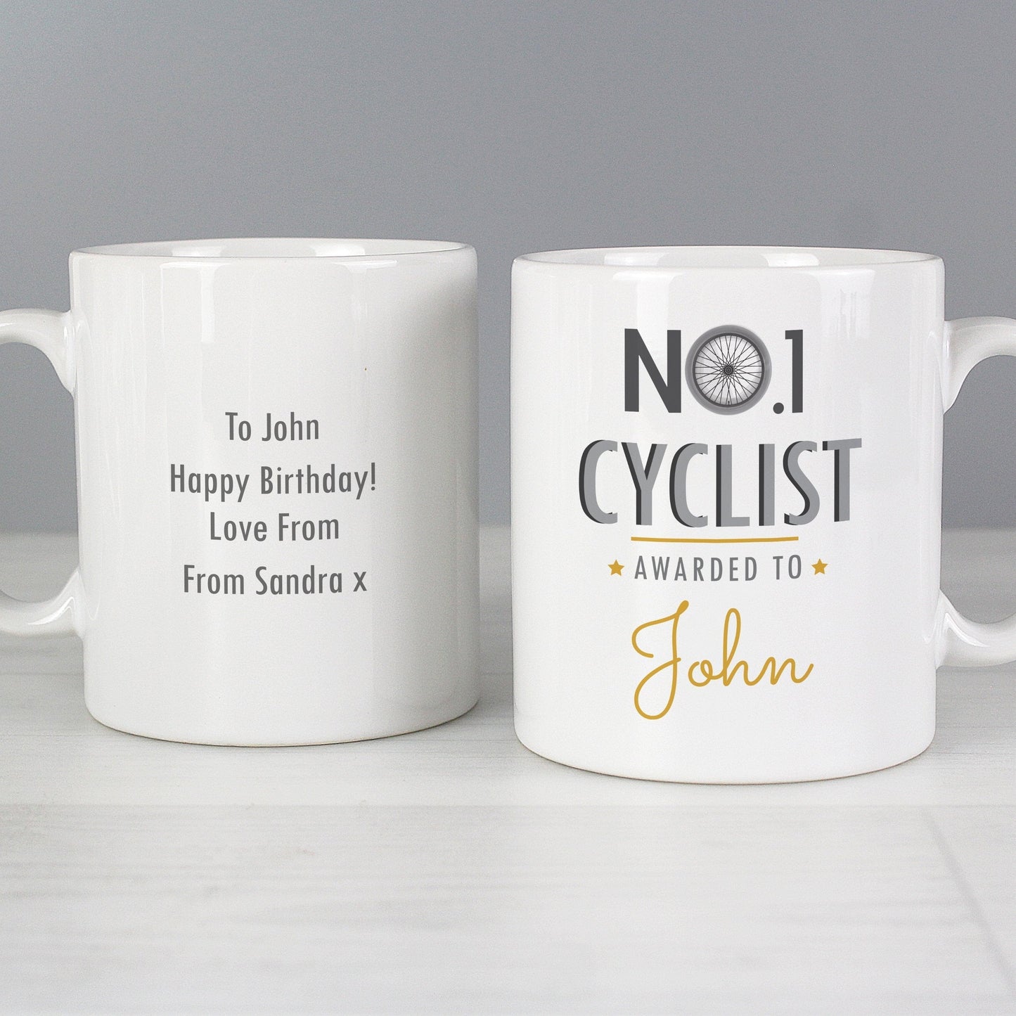 Personalised No.1 Cyclist Mug Gifts Finder ScentiMelti Wax Melts