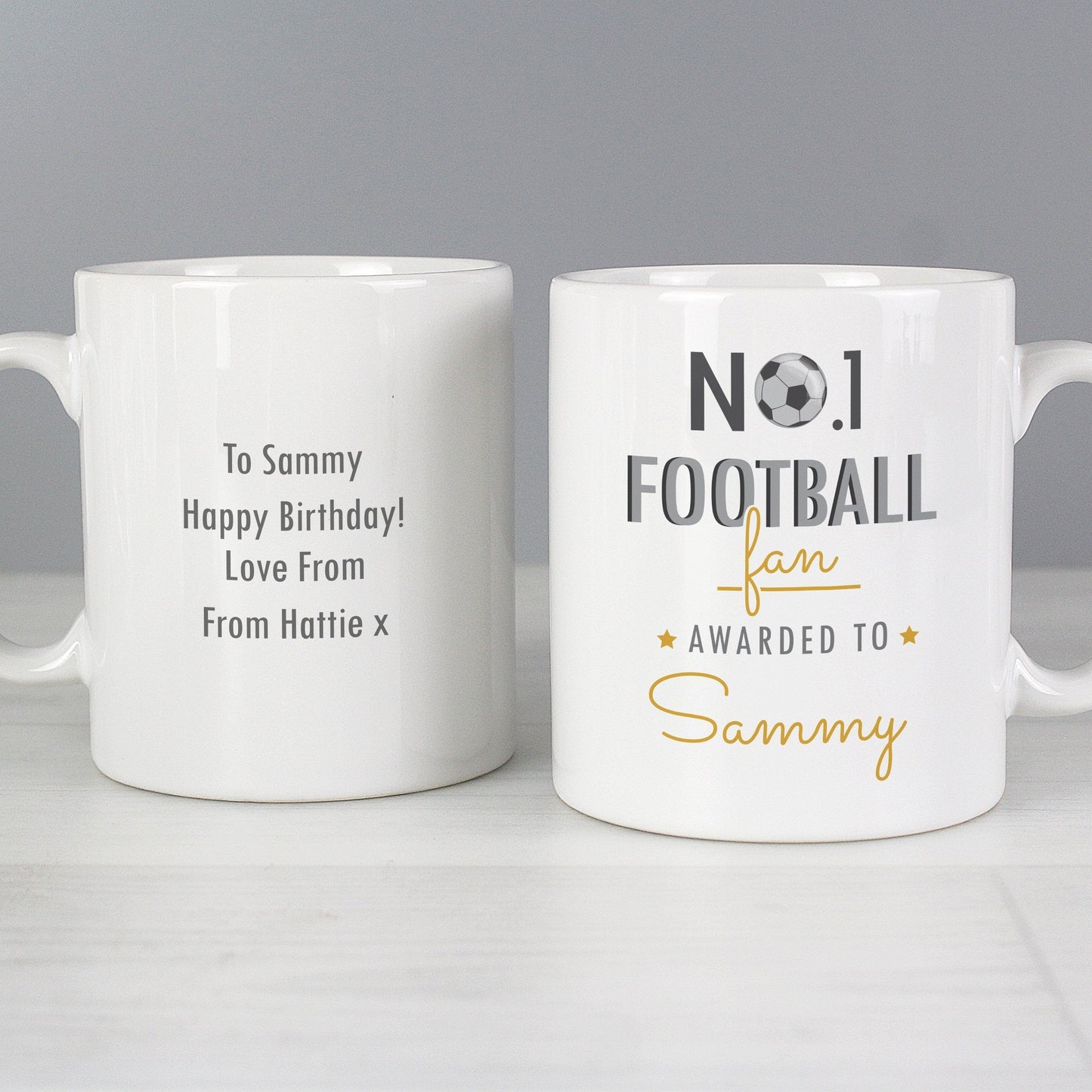 Personalised No.1 Football Fan Mug - ScentiMelti Home Fragrance, Beauty & Gifts UK