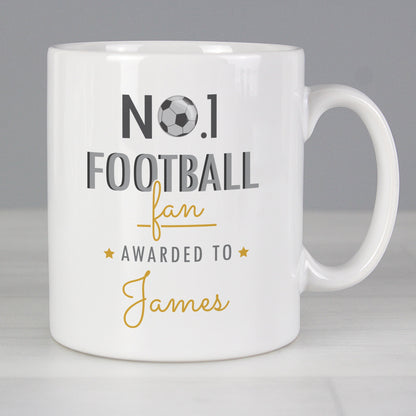 Personalised No.1 Football Fan Mug - ScentiMelti Home Fragrance, Beauty & Gifts UK