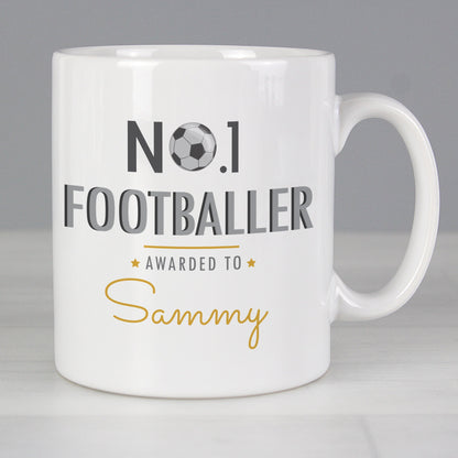 Personalised No.1 Footballer Mug - ScentiMelti Home Fragrance, Beauty & Gifts UK