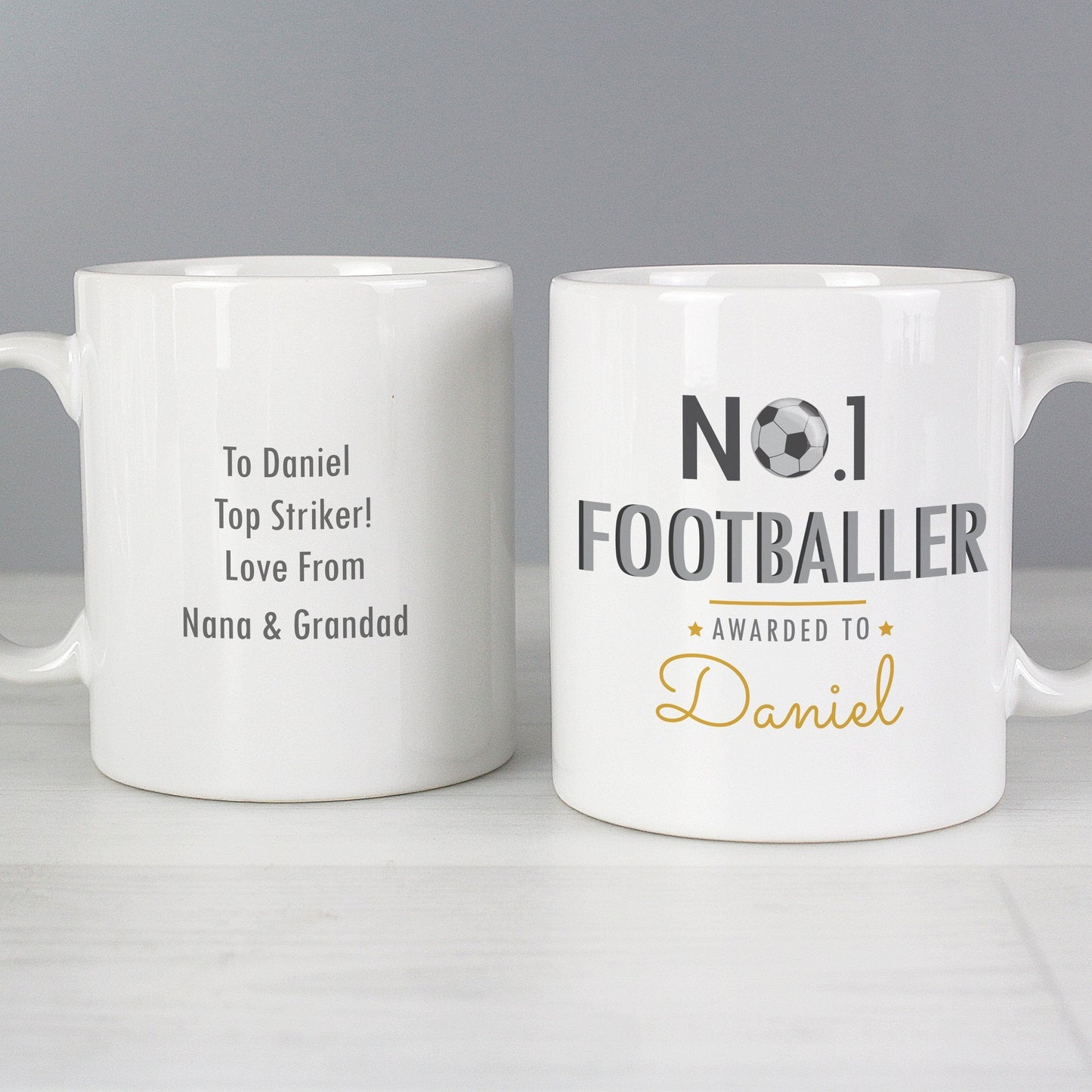 Personalised No.1 Footballer Mug - ScentiMelti Home Fragrance, Beauty & Gifts UK