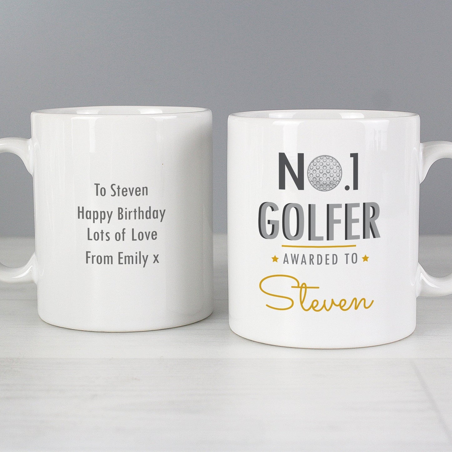 Personalised No.1 Golfer Mug Gifts Finder ScentiMelti Wax Melts