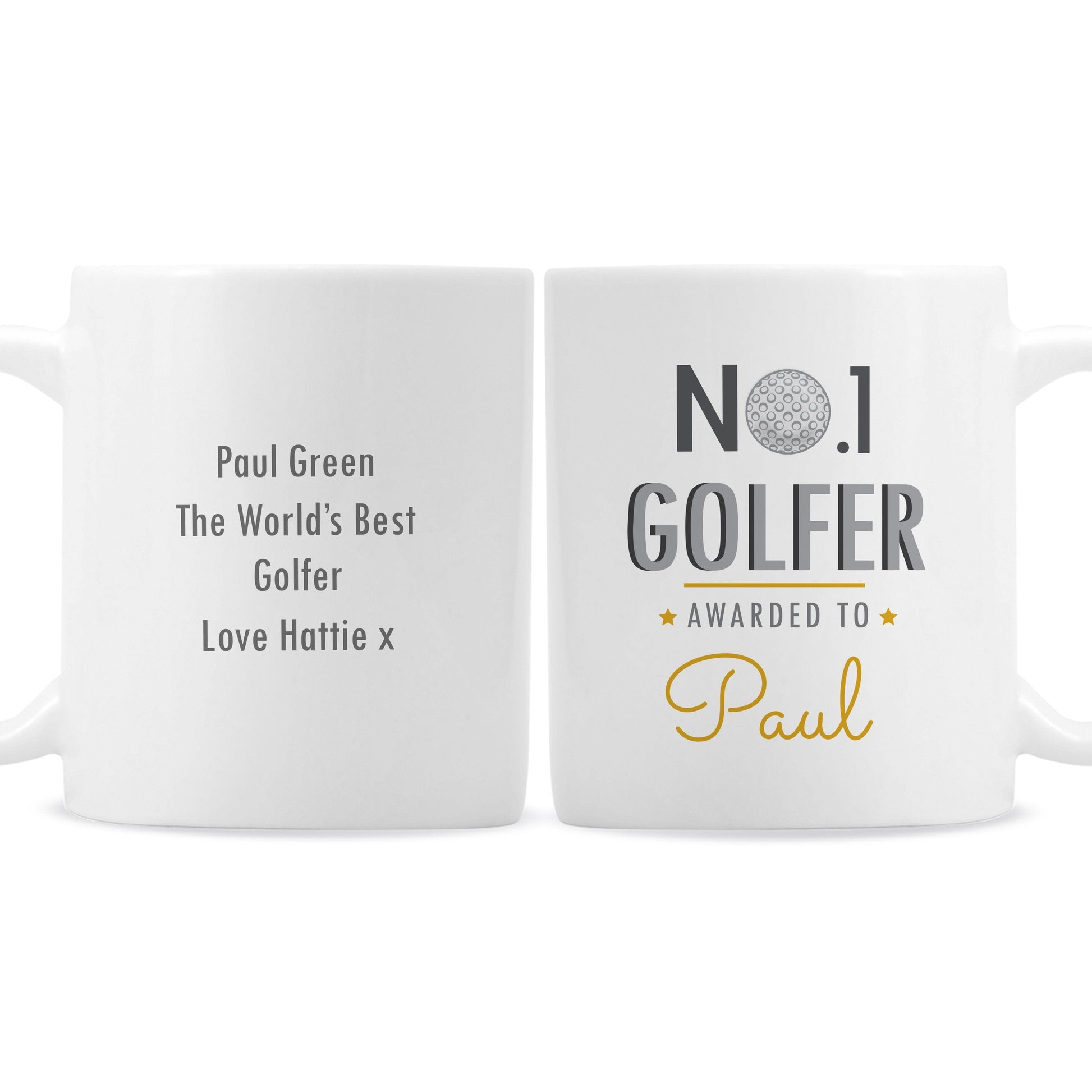 Personalised No.1 Golfer Mug Gifts Finder ScentiMelti Wax Melts