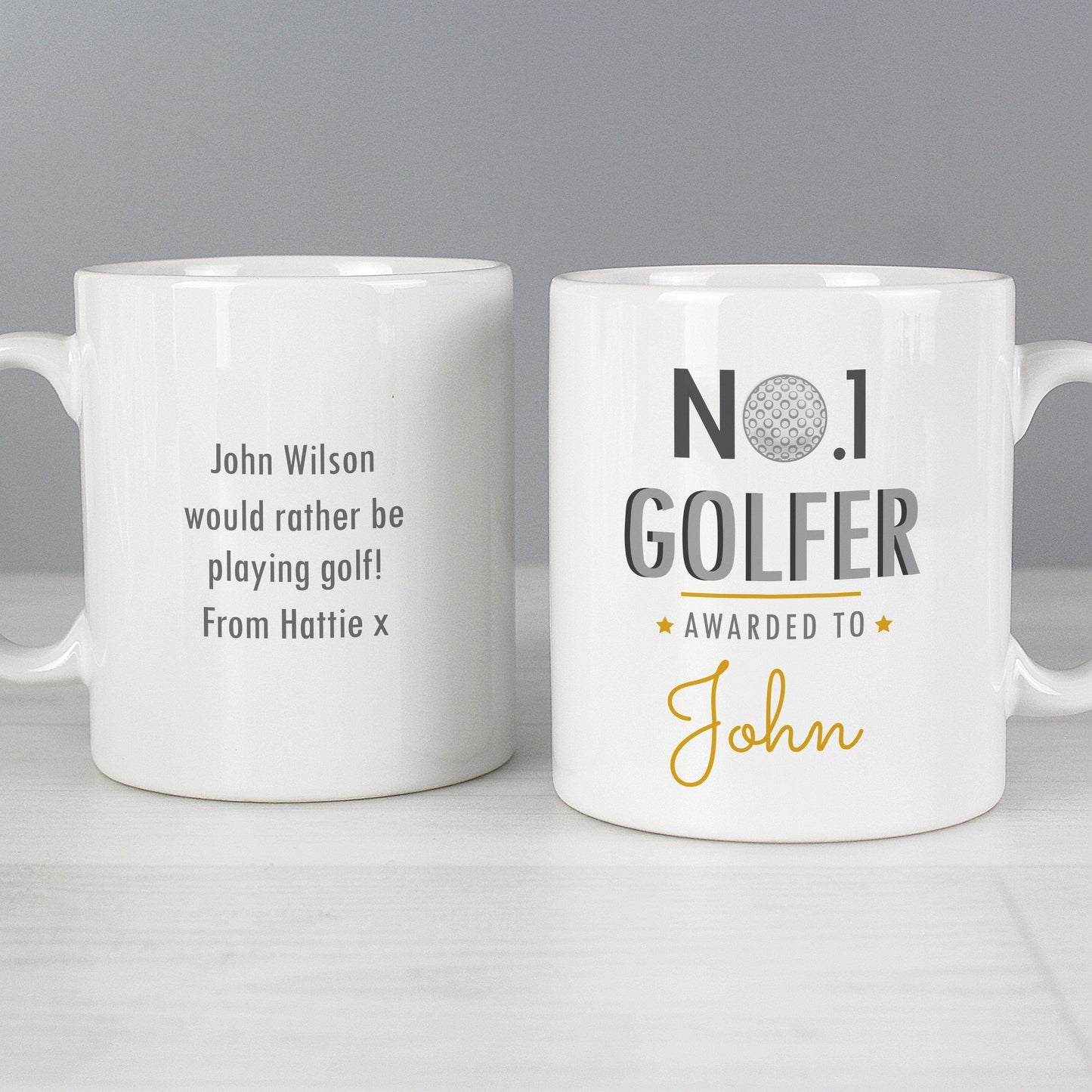 Personalised No.1 Golfer Mug Gifts Finder ScentiMelti Wax Melts